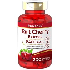 Carlyle Tart Cherry Extract 칼라일 타트 체리 추출물 2400mg 200캡슐, 기본, 1개, 200정