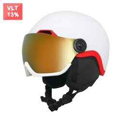 스키헬멧 enzodate 스노우 고글 실드 2 in 1 스노우보드 및 탈착식 마스크 추가 비용의 야간 투시경 렌즈 스키 헬멧, 하얀, m, 01 White_01 M
