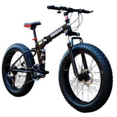 [접이식] 펫바이크 팻바이크 산악 자전거, 24인치, 21단, 블랙