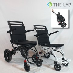 여행용휠체어 휴대용 경량 접이식 가정용 소형 초경량 휠체어 7kg 더랩, 고급형, 1개