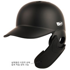 [BH07-08] 브렛 프리미엄 경량 헬멧 (무광 검정) 좌귀/우타, 우타