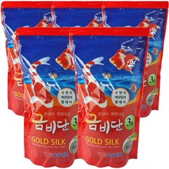 금비단 골드실크 대형입자 3호 잉어&금붕어 관상어 영양사료 500g*5개, 500g, 1개