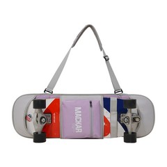 맥카 보드 가방 육상 서핑 보드 더블 캔들 보드 로드 펀치 수납 가방 육상 펀치 백팩 백팩 스케이트보드 가방, 보라색 대형