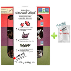 레슬리 스토우 레인코스트 크리스프 3팩 세트 450g Lesley Stowe Raincoast Crisps+멀티비타민 정품 캐나다 직배송, 1박스