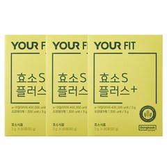 동국제약 효소S플러스 곡물발효 소화효소 30스틱X3개 식물유래, 90g, 3개