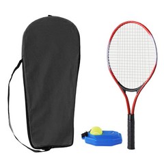 솔로 테니스 트레이너 리바운드 내구성 리바운드 공 문자열 테니스 라켓 장비 테니스 Rebounder 실내 야외 테니스, 혼합, 레드 포 키즈 52x22cm, 체육, 1개