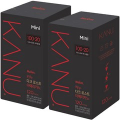 [카누] 맥심 미니 100T+20 x2개입 총240T, 필수선택:2. 카누다크240T