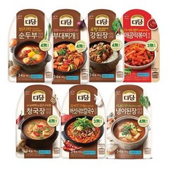 [제일제당] 다담 순두부/된장찌개 외 양념 10팩 세트, (냉장) 다담 냉이된장찌개 x 5개+ 청국장찌개, x 5개, 5개