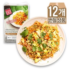 태국음식 홈쿡 팟타이 볶음 쌀국수 차이야식, 12개, 220g