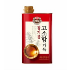 백설 고소함 가득 참기름, 430ml, 6개