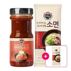 CJ제일제당 [본사직영][가성비 비빔면]백설 면비빔용소스 890g+소면(1+1봉)세트, 단일옵션