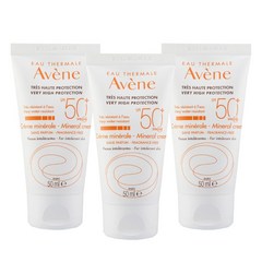 아벤느 미네랄 선크림 SPF50+ PA+++, 50ml, 3개