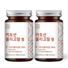 자연바름 순도 100% 키토산 올리고당 가루 분말 정, 70정, 2개