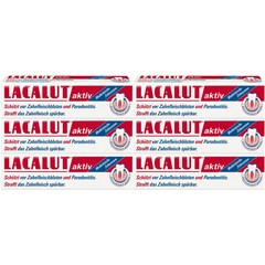 Lacalut Active Fluoride Toothpaste 독일 라카루트 액티브 100ml 치약, 6개