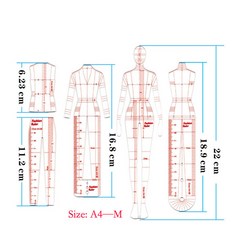 패션 의류 작업지시서 도식화 양식 공장 생산지시서 노트패드 눈금자, AD 풀패키지