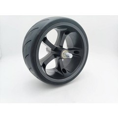 Mercane 와이드 휠 전기 스쿠터 스케이트 보드 프론트 타이어 허브용 오리지널, [01] Black, 01 Black
