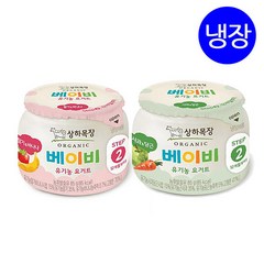 상하목장 유기농 베이비요거트 85g 딸기바나나 4개+사과당근 4개, 1세트, 혼합맛(딸기바나나/사과당근)