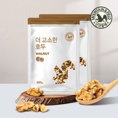 산과들에 23년산 견과류 햇 호두 400g 2봉, 2개