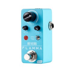 FLAMMA FC02 미니 리버브 페달 디지털 기타 페달 3 리버브 이펙트 교회 플레이트 스튜디오 트루 바이 패스 포함