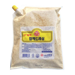 오쉐프 참깨드레싱1kg 샐러드드레싱소스, 1kg, 4개