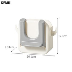 DFMEI 벽걸이 드라이기 선반 접이식 드라이기 선반 화장실 에어드라이어 거치대 욕실 전기드라이어 행거, 엘레강스 화이트, 1개