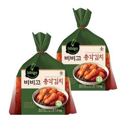 하선정 액젓사용한 비비고 총각김치1.5kg x 2팩 Bibigo Radish Kimchi, 2개, 1.5kg
