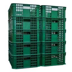 세화파렛텍 계육 상자 닭 정육 플라스틱 박스, 10개, 녹색