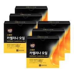 종근당건강 스웨덴 100% 유기농 카멜리나 오일 500mgX60캡슐X6박스불포화지방산 토코페롤, 6개, 60개