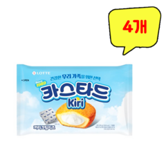 롯데웰푸드 카스타드 끼리크림치즈, 4개, 230g