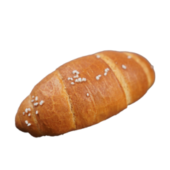 저칼로리 고단백 당뇨 다이어트에 좋은 유기농 밀과 국산 찹쌀로 만든 소금빵(오블롱-솔티드) 1개, 70g