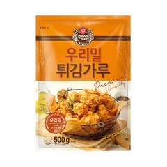 [백설] 우리밀 튀김가루, 500g, 3봉