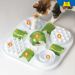 하겐 캣잇 2.0 센시스 플레이 고양이 먹이퍼즐 고양이 행동유발 장난감, 캣잇 플레이 트릿퍼즐, 1