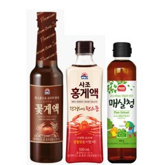 사조 꽃게액젓+홍게액젓 500ml+매실청 전참시 이영자 전현무 바질김치 파김치 레시피 국산 꽃게함량 75%, 3세트
