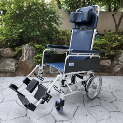 리클라이닝형 수동휠체어 MIKI-EV-5 미키코리아 장애인보장구 침대형 휠체어, 1개
