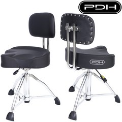 PDH 프로페셔널 드럼 의자 (등받이 의자 에어 리프트 타입 높이 조절) SW-DT-49, 단품