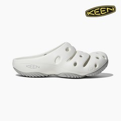 [킨] [공식] KEEN 요기 슬라이드 슬리퍼 WHITE