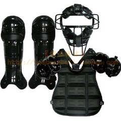 야구심판 장비 프로텍터 보호 마스크 무릎보호대 세트, 레깅스 + 체스트 가드 투피스 세트