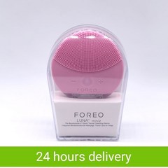 Foreo Luna 미니 2 전기 페이셜 마사지 실리콘 미니2 리얼 로고 USB 충전 방수 레벨 8, pink