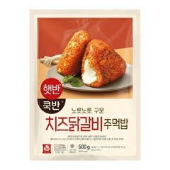 (냉동) 햇반쿡반 치즈닭갈비주먹밥 500g, 1개