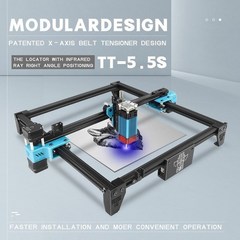 레이저커팅기 휴대형 소형 tt-5.5s 40w 레이저 조각 기계 압축 반점 고정밀 목공 절단 금속 가죽 레이저 마킹 프린터, 1개