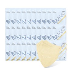 아이코코 레인보우 컬렉션 KFAD 마스크 대형, 10매입, 3개, 소프트베이지(연한상아색)