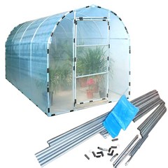 조립식 비닐하우스 자재 가정용 소형 온실 정원, 폭 2.5M / 길이 2M / 높이 2M, 1개