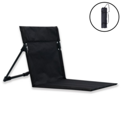 퀸시아 그라운드 체어 캠핑 좌식 의자 휴대용 경량, 블랙