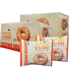 에이원 약과처럼 도넛처럼 아침대용 개별포장 도넛 1+1 특가행사 (총 24개) / 롤앤롤 캔디 2p증정