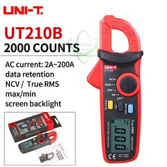 UNIT 미니 클램프 미터 자동 디지털 멀티 미터, 02 UT210B