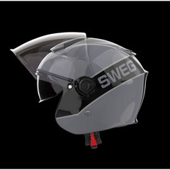 스웨그 RS10 오토바이 헬멧 가벼운 오픈페이스 소두핏 초경량 스쿠터헬멧 1050g, 그레이체크, S