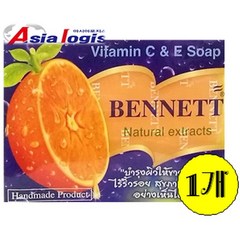 태국 베넷 베네트 오렌지 비타민비누 130g BENNETT orange vitamin E C&E Formula Soap, 1개