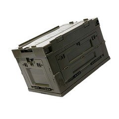 브루클린웍스 폴딩 수납박스 스토리지 접이식 Z-박스 50L, 우드상판, 1개