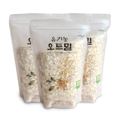 먹놀잼 국산 유기농 오트밀 450g X 3봉, 3개