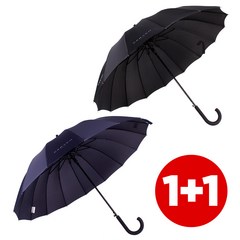 [1+1] 까르벵 16K 솔리드 곡자 자동 장우산